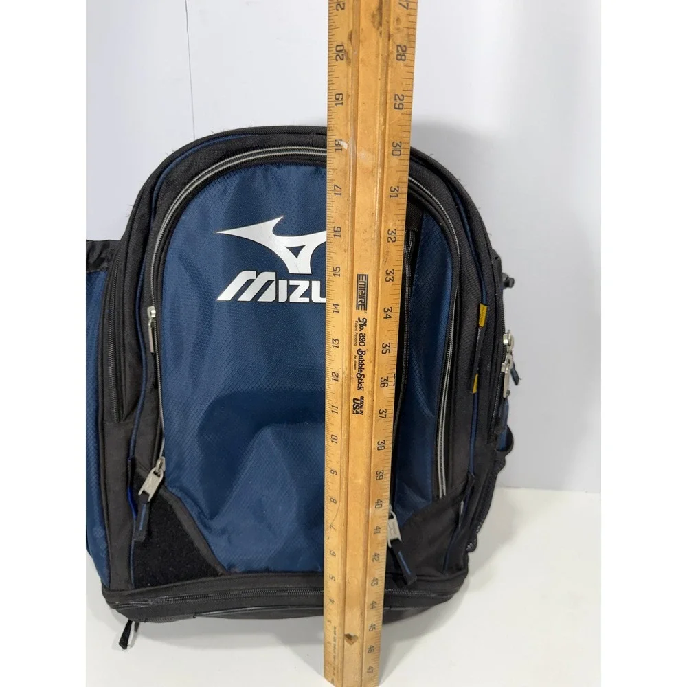 Mizuno Organizer Series Baseball Softball Backpack Navy Blue Black Gear Bag
